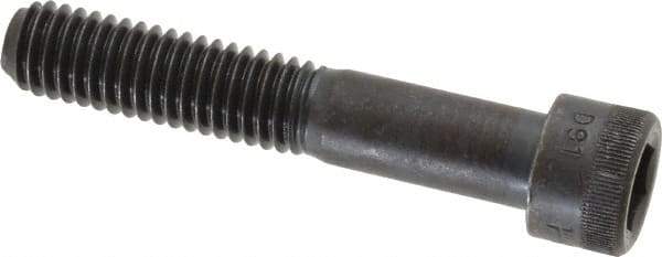 Made in USA - 7/16-14 UNC Hex Socket Drive, Socket Cap Screw - Alloy Steel, Black Oxide Finish, Partially Threaded, 2-1/2" Length Under Head - Makers Industrial Supply