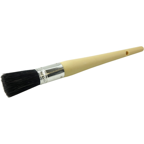 #6 13/16″ Oval Sash Brush, Black China Bristle, 2″ Trim Length, Plain Foam Handle - Makers Industrial Supply