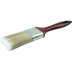 2″ Varnish Brush, Poly/Nylon Fill, 2-3/4″ Trim Length, Red Foam Handle - Makers Industrial Supply