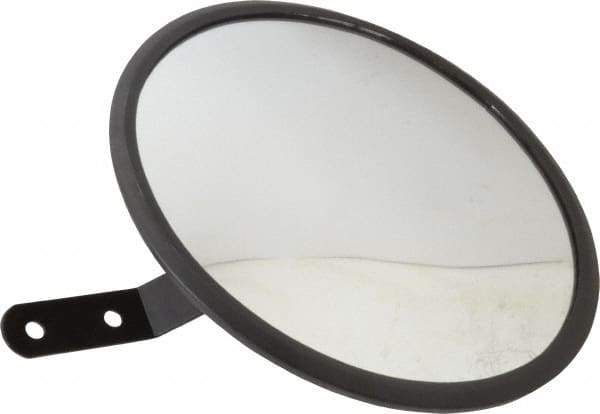 PRO-SAFE - Indoor & Outdoor Round Vehicle/Utility Safety, Traffic & Inspection Mirrors - Glass Lens, 8" Diam - Makers Industrial Supply