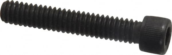 Value Collection - #12-24 UNC Hex Socket Drive, Socket Cap Screw - Alloy Steel, Black Oxide Finish, Fully Threaded, 1-1/4" Length Under Head - Makers Industrial Supply