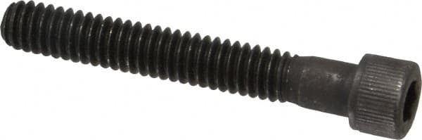 Value Collection - #12-24 UNC Hex Socket Drive, Socket Cap Screw - Alloy Steel, Black Oxide Finish, Partially Threaded, 1-1/2" Length Under Head - Makers Industrial Supply