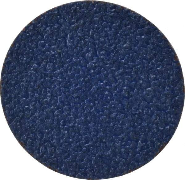 Norton - 3" Disc Diam, 24 Grit, Zirconia Alumina Quick Change Disc - Type R Attaching System, Coated, Blue, Very Coarse Grade, 20,000 RPM, R821 Series - Makers Industrial Supply