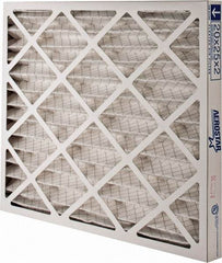 Made in USA - 20" Noml Height x 25" Noml Width x 2" Noml Depth, 35% Capture Efficiency, Wire-Backed Pleated Air Filter - MERV 8, Synthetic, Integrated Paperboard Frame, 500 Max FPM, 1,300 CFM, For Any Unit - Makers Industrial Supply