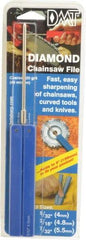 DMT - 9-1/2" OAL Coarse Round Chainsaw File Diamond File - 5/32" Wide x 5/32" Thick, 3-3/4 LOC, Blue, 325 Grit - Makers Industrial Supply