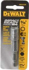 DeWALT - 5/16" Magnetic Nutsetter - 1/4" Hex Drive, 2-9/16" OAL - Makers Industrial Supply