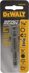 DeWALT - 7/16" Magnetic Nutsetter - 1/4" Hex Drive, 2-9/16" OAL - Makers Industrial Supply