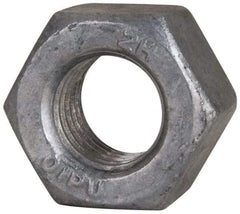 Value Collection - 3/4-10 UNC Steel Right Hand Heavy Hex Nut - 1-1/4" Across Flats, 47/64" High, Hot Dipped Galvanized Finish - Makers Industrial Supply