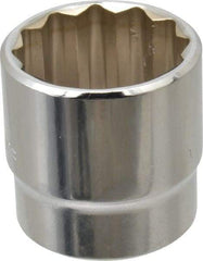 Blackhawk by Proto - 15/16", 3/8" Drive, Standard Hand Socket - 12 Points, 1-7/32" OAL, Chrome Finish - Makers Industrial Supply