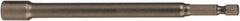 Wiha - 1/4" Magnetic Nutsetter - 1/4" Hex Drive, 12" OAL - Makers Industrial Supply