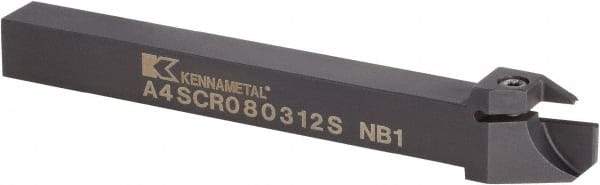 Kennametal - A4SC, Right Hand Cut, 27mm Max Workpc Diam, A4 G0150.. Insert, Indexable Cutoff Toolholder - 13.5mm Max Depth of Cut, 20mm Shank Width, 20mm Shank Height, 125mm OAL - Makers Industrial Supply