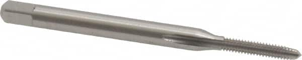 Cleveland - #2-56 UNC 2B 3 Flute Bright Finish High Speed Steel Straight Flute Standard Hand Tap - Plug, Right Hand Thread, 44.45mm OAL, 0.44" Thread Length, H2 Limit, Oversize - Makers Industrial Supply