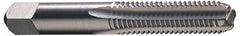 Hertel - 1-3/8 - 6 UNC 3B 4 Flute Bright Finish High Speed Steel Straight Flute Standard Hand Tap - Bottoming, Right Hand Thread, 6-1/16" OAL, 3" Thread Length, H4 Limit, Oversize - Makers Industrial Supply