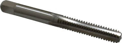 Cleveland - 1/4-20 UNC 4 Flute Bright Finish High Speed Steel Straight Flute Standard Hand Tap - Bottoming, Right Hand Thread, 63.5mm OAL, 25.4mm Thread Length, H2 Limit, Oversize - Makers Industrial Supply