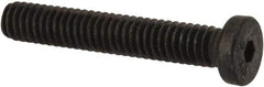 Made in USA - #8-32 UNC Hex Socket Drive, Low Socket Cap Screw - Grade 4037 Alloy Steel, Black Oxide Finish, Fully Threaded, 3/4" Length Under Head - Makers Industrial Supply