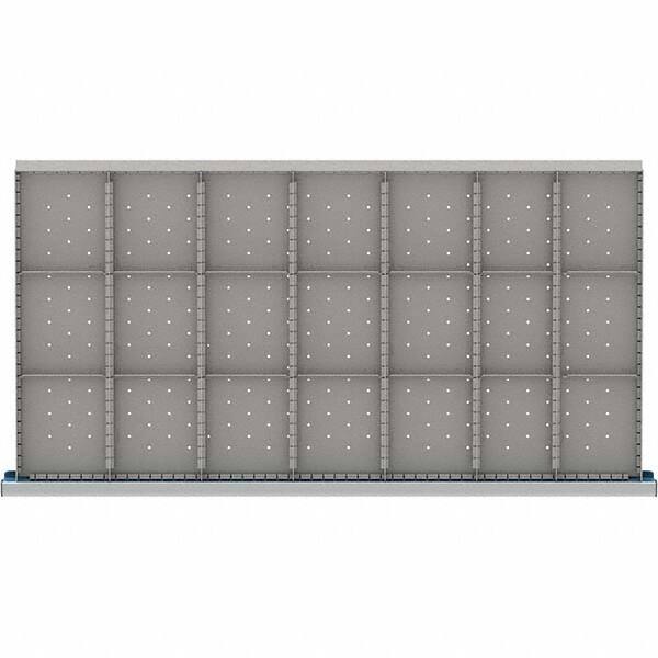 LISTA - 21-Compartment Drawer Divider Layout for 3.15" High Drawers - Makers Industrial Supply