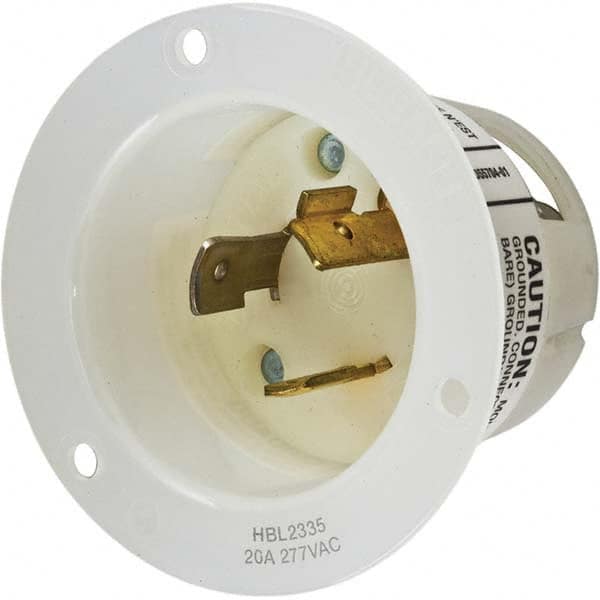 Hubbell Wiring Device-Kellems - 277V 20A NEMA L7-20P Industrial Twist Lock Inlet - Makers Industrial Supply