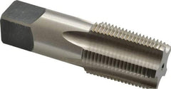 Cleveland - 3/4-14 NPTF Thread, 5 Flute Standard Pipe Tap - 3-1/4" OAL, 1-3/8" Thread Length, 29/32" Shank Diam, Bright Finish, High Speed Steel - Exact Industrial Supply