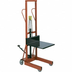 Wesco Industrial Products - 500 Lb Capacity, 54" Lift Height, Steel Stacker Manually Operated Lift - Makers Industrial Supply