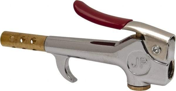 Value Collection - 200 Max psi Safety Booster Thumb Lever Blow Gun - 1/4 NPT, Chrome Plated Zinc - Makers Industrial Supply