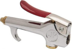 Value Collection - 90 Max psi Brass Thumb Lever Blow Gun - 1/4 NPT, 7/16" Tube Length, Chrome Plated Zinc - Makers Industrial Supply