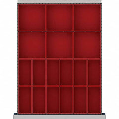 LISTA - 18-Compartment Drawer Divider Layout for 3.15" High Drawers - Makers Industrial Supply