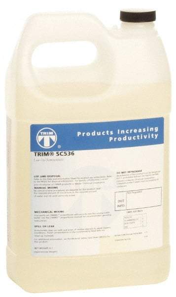 Master Fluid Solutions - Trim SC536, 1 Gal Bottle Cutting & Grinding Fluid - Semisynthetic, For Drilling, Reaming, Tapping - Makers Industrial Supply