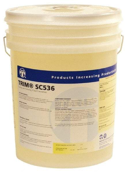 Master Fluid Solutions - Trim SC536, 5 Gal Pail Cutting & Grinding Fluid - Semisynthetic, For Drilling, Reaming, Tapping - Makers Industrial Supply