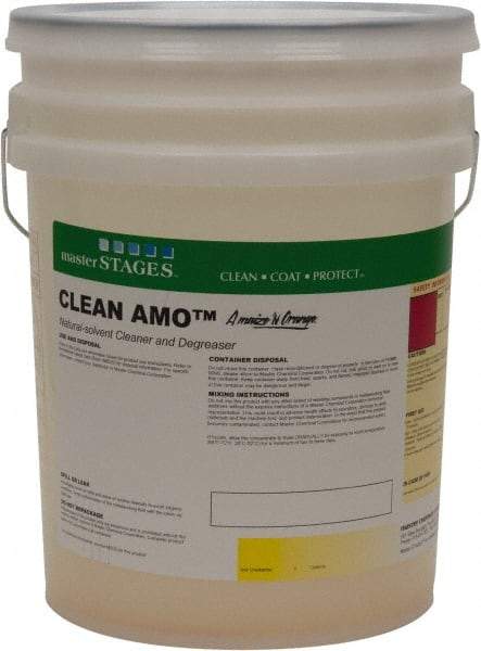 Master Fluid Solutions - 5 Gal Bucket Cleaner/Degreaser - Liquid, Natural Solvent Extracted from Corn & Oranges, Low Odor - Makers Industrial Supply