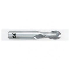 19/64" Dia. - 2-1/2" OAL - Carbide - Ball End HP End Mill-2 FL - Makers Industrial Supply