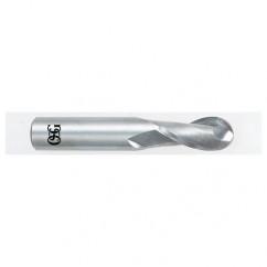 1/4" Dia. - 2-1/2" OAL - Carbide - Ball End HP End Mill-2 FL - Makers Industrial Supply