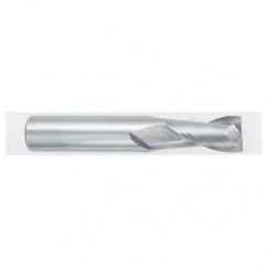 9/16 Dia. x 3-1/2 Overall Length 2-Flute Square End Solid Carbide SE End Mill-Round Shank-Center Cutting-TiALN - Makers Industrial Supply