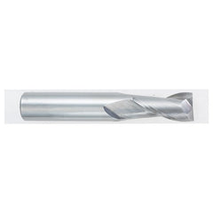 ‎7/64″ Dia. × 1/8″ Shank × 3/8″ DOC × 1-1/2″ OAL, Carbide, Bright, 2 Flute, Square, Solid End Mill - Makers Industrial Supply