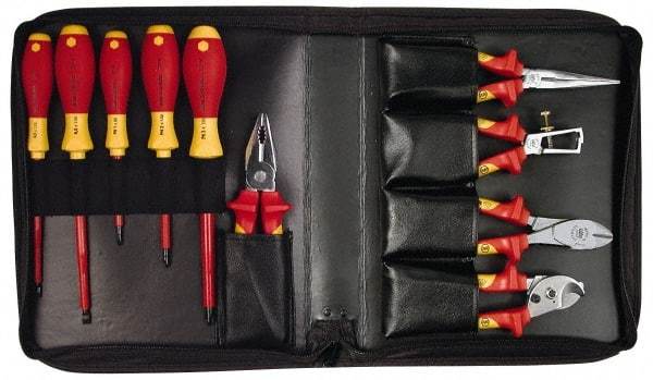 Wiha - 10 Piece Insulated Hand Tool Set - Comes in Tool Box - Makers Industrial Supply