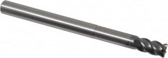 OSG - 10mm, 4 Flute, Single End, Solid Carbide, 1mm Corner Radius End Mill - 120mm OAL, 45° Helix, Right Hand Flute, 15mm LOC, Right Hand Cut, 50mm Extended Reach - Makers Industrial Supply