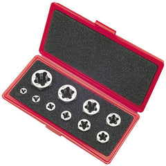 ‎490 10 Piece 1/4-1/2 Carbon Hex Die Set - Exact Industrial Supply