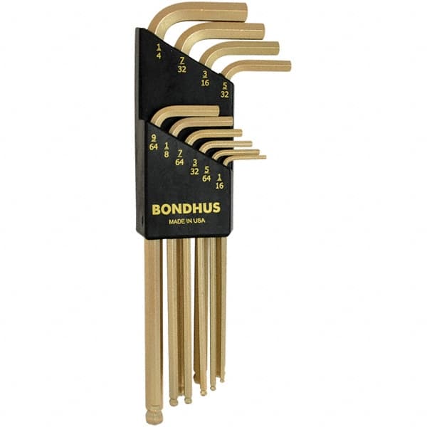 Bondhus - Hex Key Sets Tool Type: Hex Handle Type: L-Key Long Arm - Makers Industrial Supply