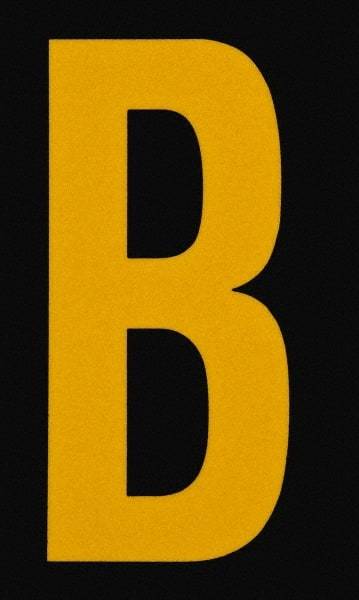 Made in USA - Letter Label - Legend: B, English, Yellow & Black - Makers Industrial Supply