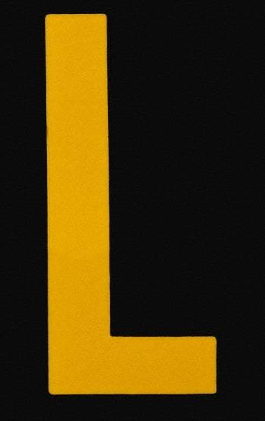 Made in USA - Letter Label - Legend: L, English, Yellow & Black - Makers Industrial Supply