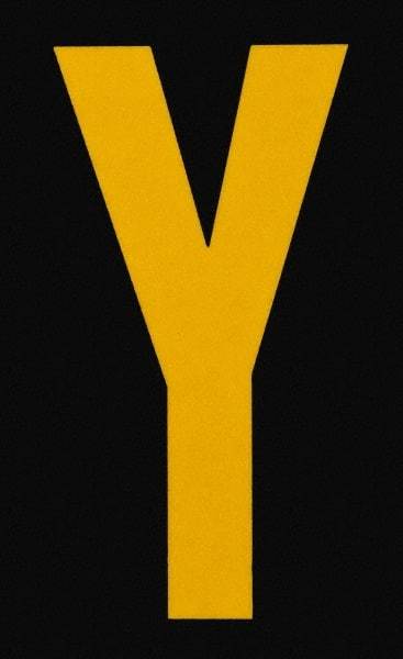 Made in USA - Letter Label - Legend: Y, English, Yellow & Black - Makers Industrial Supply