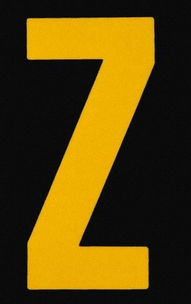 Made in USA - Letter Label - Legend: Z, English, Yellow & Black - Makers Industrial Supply