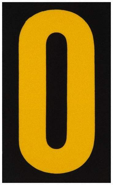 Made in USA - Letter Label - Legend: O, English, Yellow & Black - Makers Industrial Supply