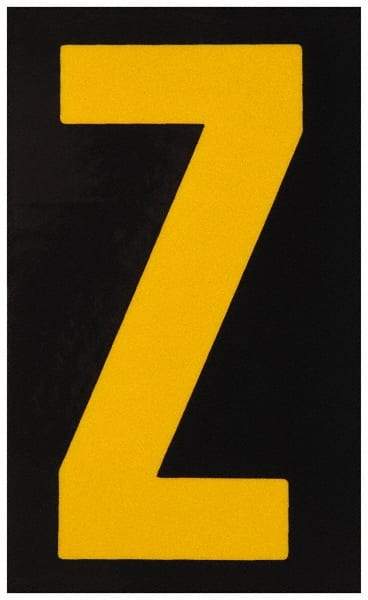 Made in USA - Letter Label - Legend: Z, English, Yellow & Black - Makers Industrial Supply