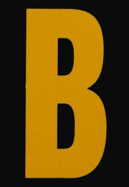 Made in USA - Letter Label - Legend: B, English, Yellow & Black - Makers Industrial Supply