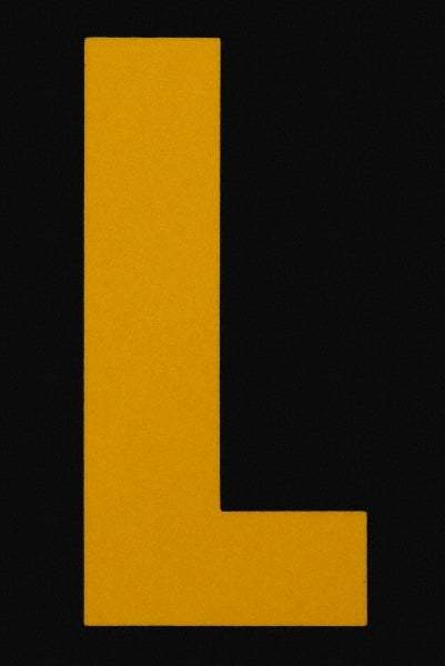 Made in USA - Letter Label - Legend: L, English, Yellow & Black - Makers Industrial Supply