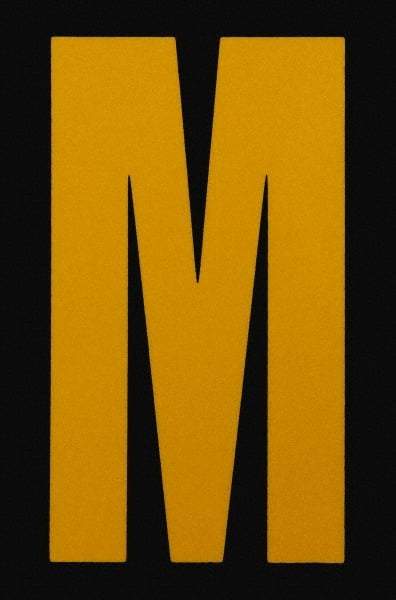 Made in USA - Letter Label - Legend: M, English, Yellow & Black - Makers Industrial Supply