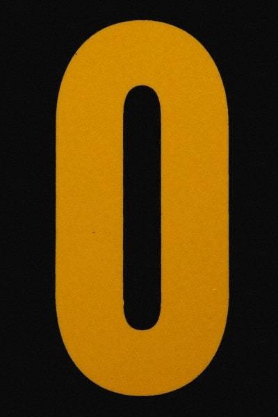 Made in USA - Letter Label - Legend: O, English, Yellow & Black - Makers Industrial Supply