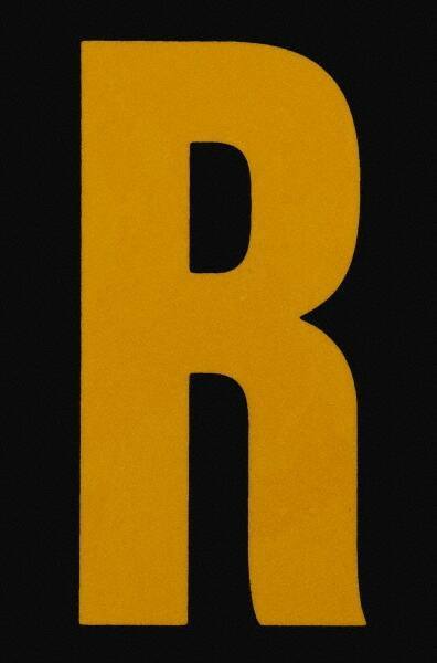 Made in USA - Letter Label - Legend: R, English, Yellow & Black - Makers Industrial Supply