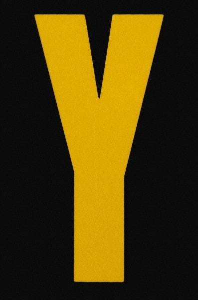 Made in USA - Letter Label - Legend: Y, English, Yellow & Black - Makers Industrial Supply