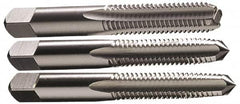 Hertel - #0-80 UNF, 2 Flute, Bottoming, Plug & Taper, Bright Finish, High Speed Steel Tap Set - 1-5/8" OAL, 2B/3B Class of Fit - Makers Industrial Supply